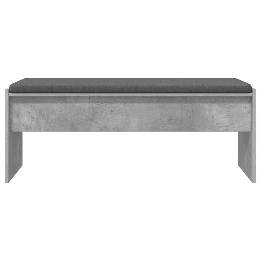 Halbank met kussen Beton Grijs 100 x 38 x 46 cm