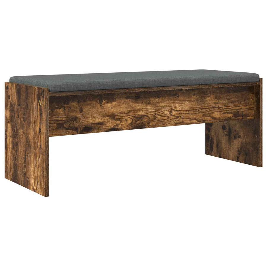 Halbank met kussen Gerookt eiken 100 x 38 x 46 cm