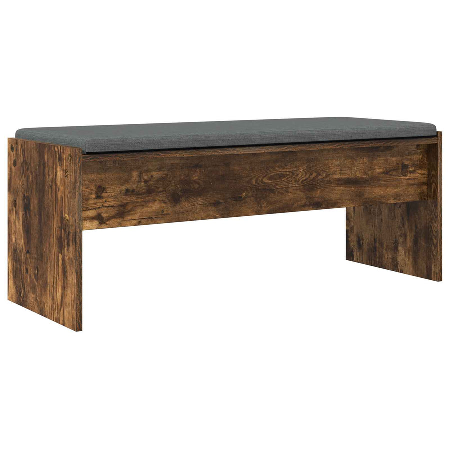 Halbank met kussen Gerookt eiken 100 x 38 x 46 cm