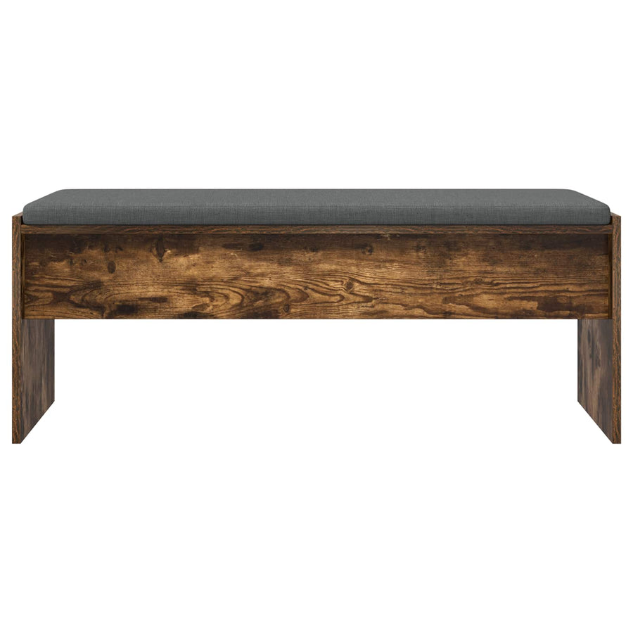 Halbank met kussen Gerookt eiken 100 x 38 x 46 cm