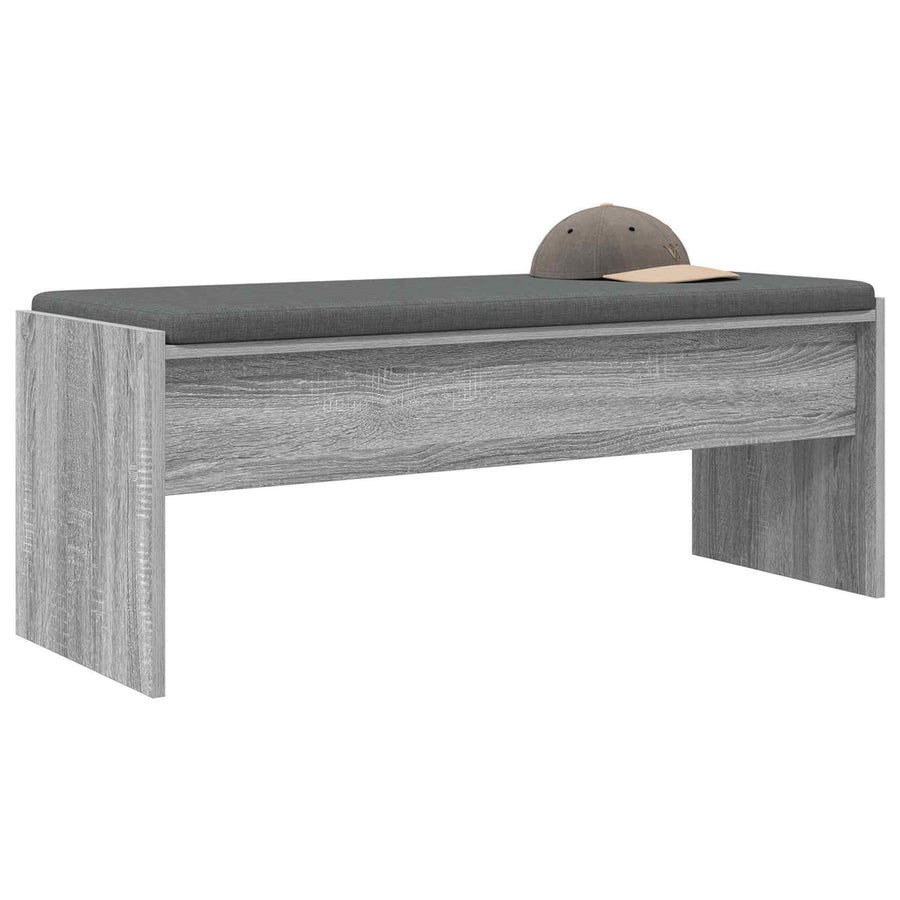 Halbank met kussen Grijs Sonoma 103 x 38 x 40 cm