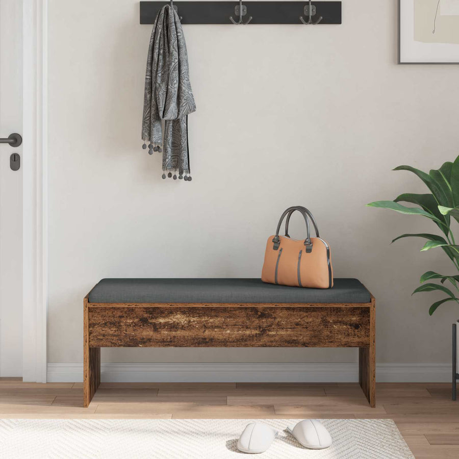 Halbank met kussen Oudhout 100 x 38 x 46 cm