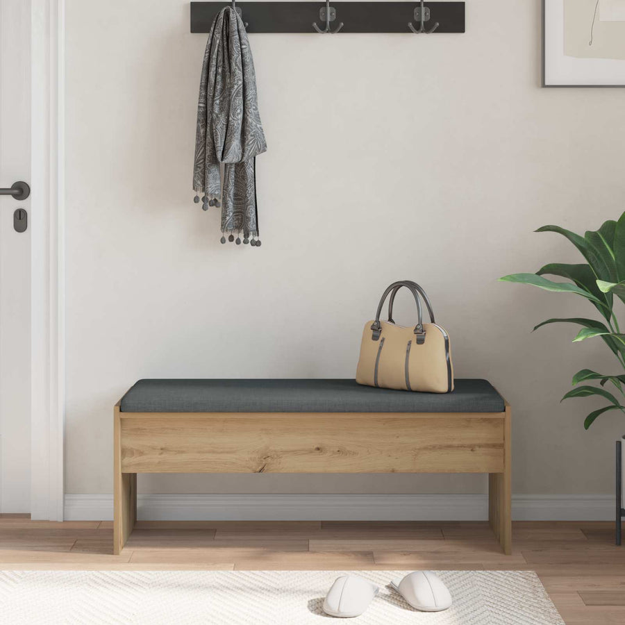 Halbank met kussen Artisan Eiken 100 x 38 x 46 cm