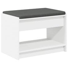 Halbank Wit 63 x 38 x 45 cm Geïndustrialiseerd hout en stof