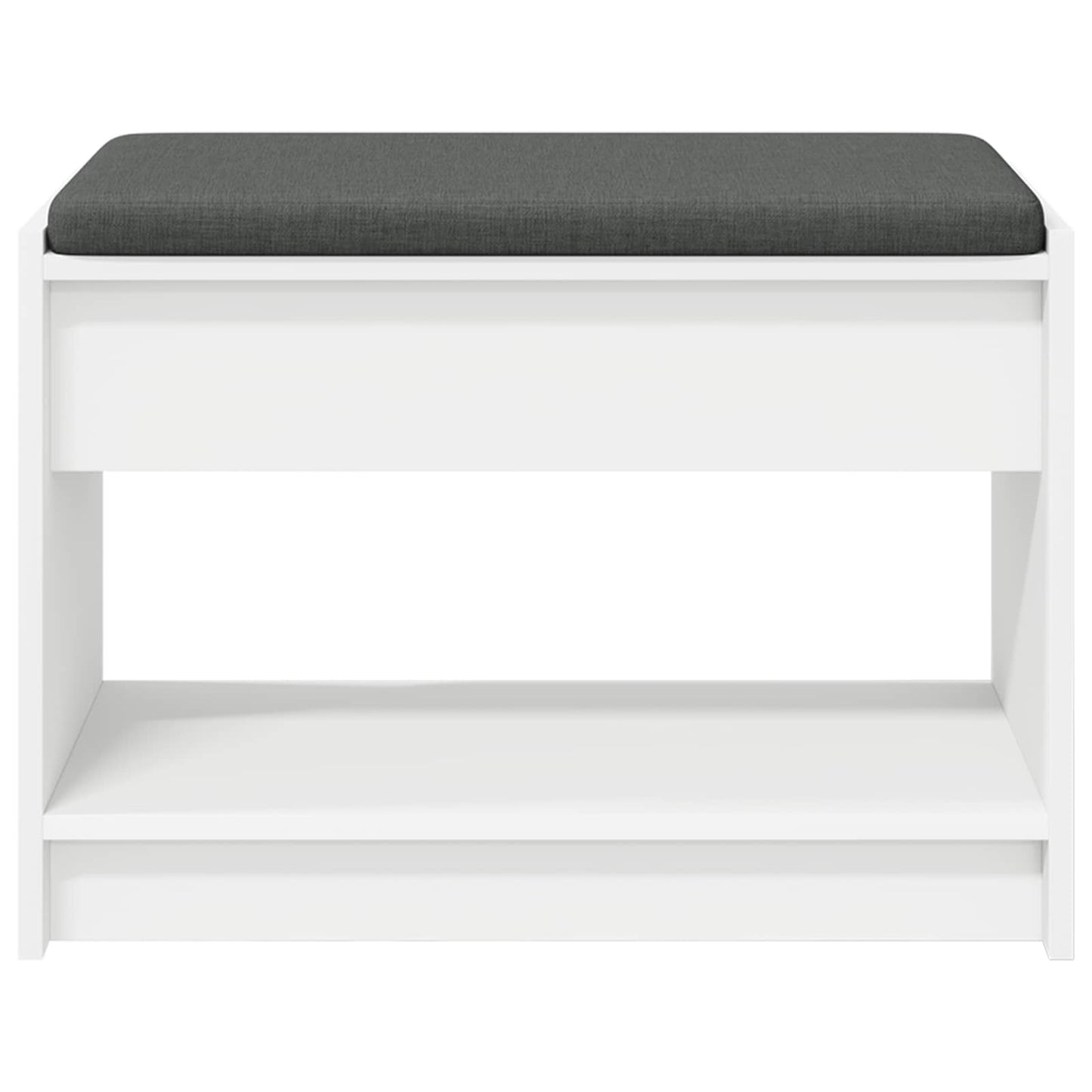 Halbank Wit 63 x 38 x 45 cm Geïndustrialiseerd hout en stof