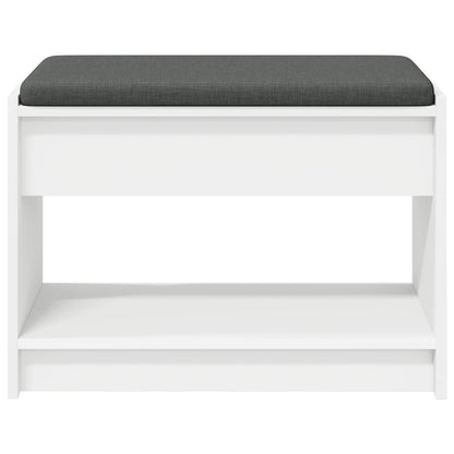 Halbank Wit 63 x 38 x 45 cm Geïndustrialiseerd hout en stof