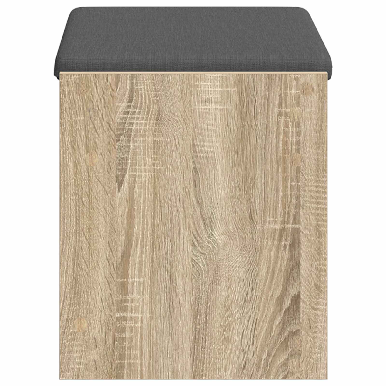 Halbank met kussen met plank Sonoma Eiken 63 x 38 x 45 cm