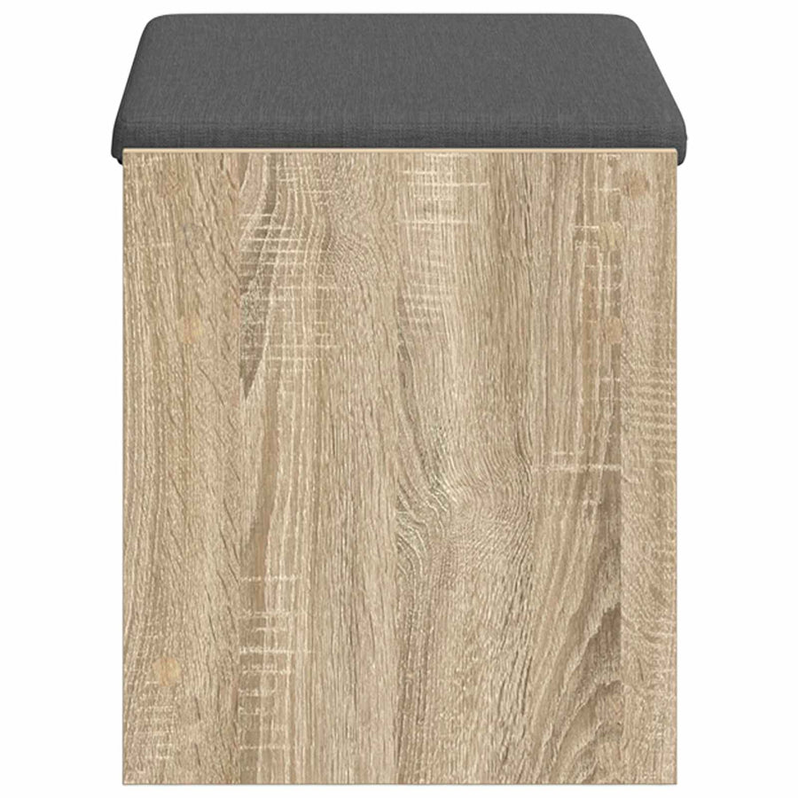 Halbank met kussen met plank Sonoma Eiken 63 x 38 x 45 cm