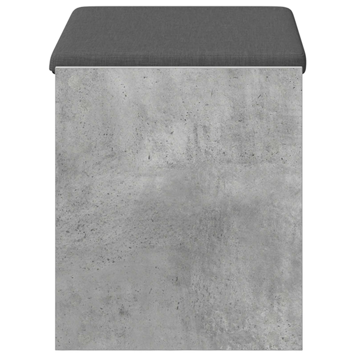 Halbank met kussen met plank Beton Grijs 63 x 38 x 45 cm