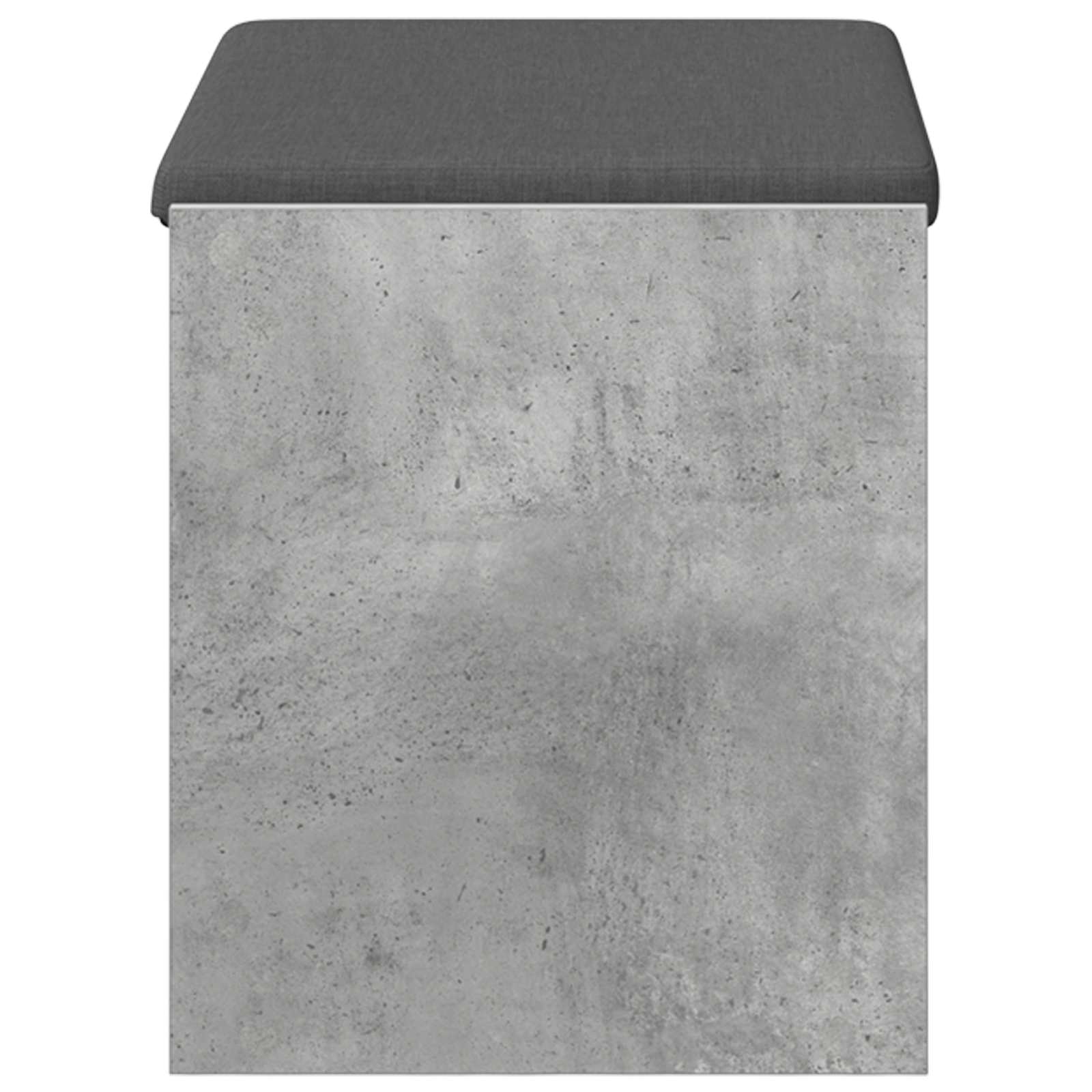 Halbank met kussen met plank Beton Grijs 63 x 38 x 45 cm