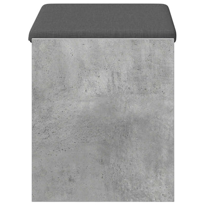 Halbank met kussen met plank Beton Grijs 63 x 38 x 45 cm
