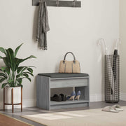 Halbank 63x38x45 cm Grijze Sonoma bewerkt hout