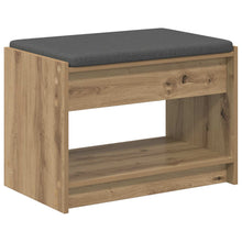 Halbank met kussen met plank Artisan Eik 63 x 38 x 45 cm
