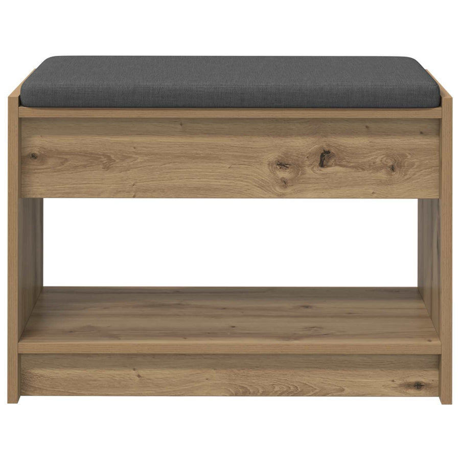 Halbank met kussen met plank Artisan Eik 63 x 38 x 45 cm