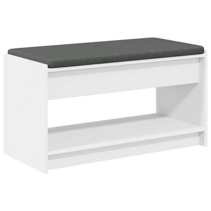 Halbank Wit 83 x 38 x 45 cm Geïndustrialiseerd hout en stof