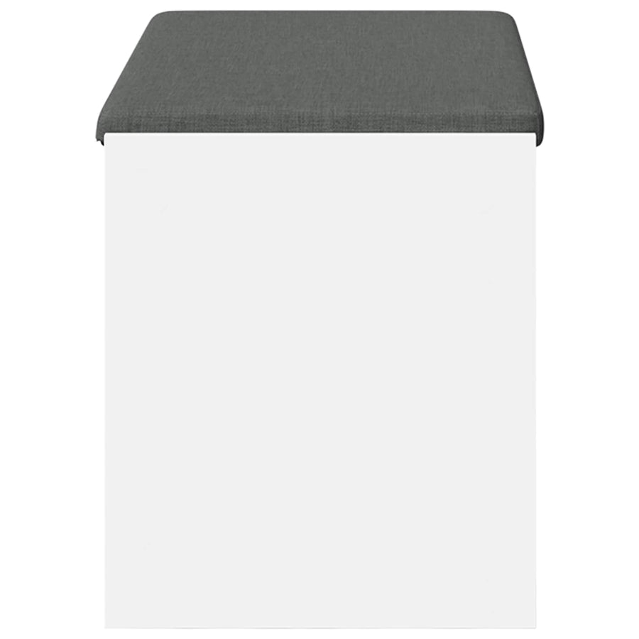 Halbank Wit 83 x 38 x 45 cm Geïndustrialiseerd hout en stof