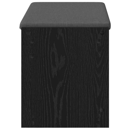 Halbank met kussen met plank Zwarte Eik 83 x 38 x 45 cm