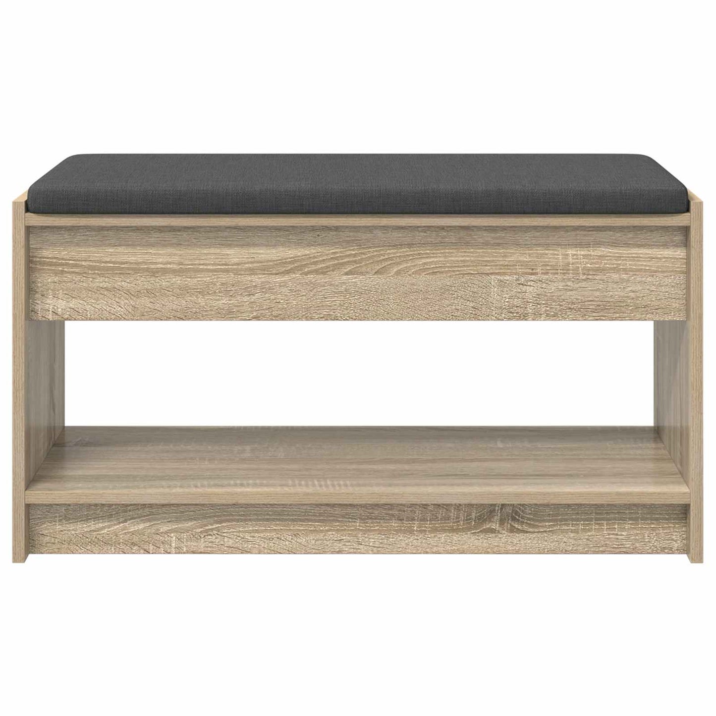 Halbank met kussen met plank Sonoma Eiken 83 x 38 x 45 cm
