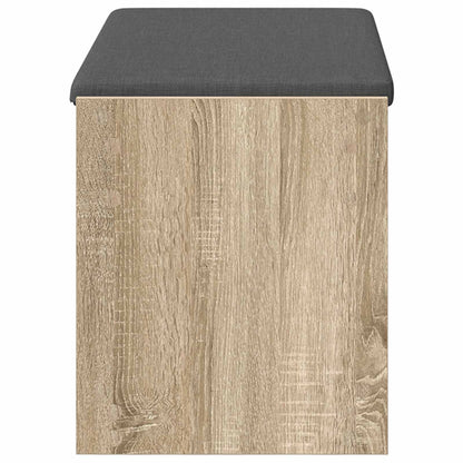 Halbank met kussen met plank Sonoma Eiken 83 x 38 x 45 cm