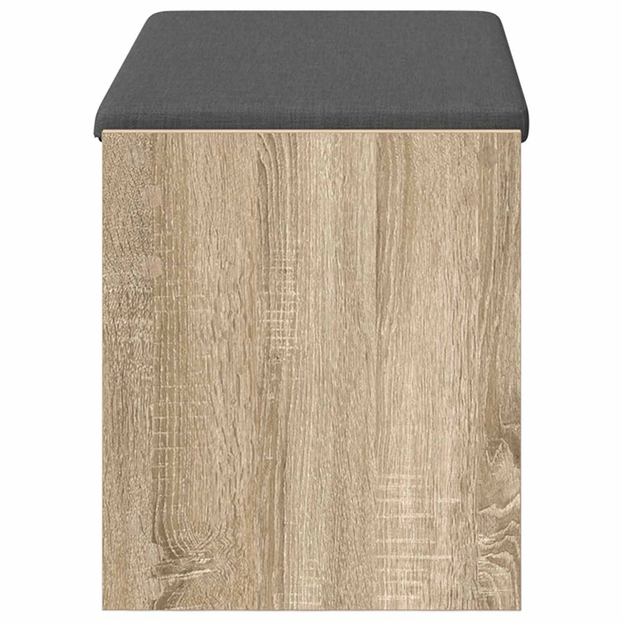 Halbank met kussen met plank Sonoma Eiken 83 x 38 x 45 cm