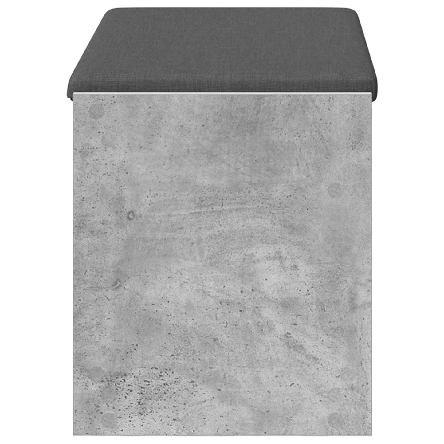 Halbank met kussen met plank Beton Grijs 83 x 38 x 45 cm