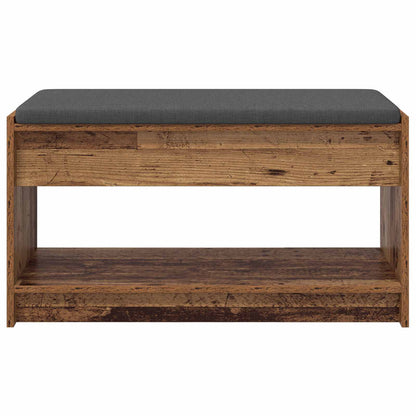 Halbank Oudhout 83 x 38 x 45 cm Geïndustrialiseerd hout en stof
