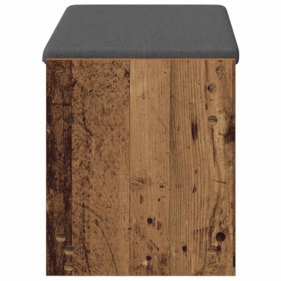 Halbank Oudhout 83 x 38 x 45 cm Geïndustrialiseerd hout en stof