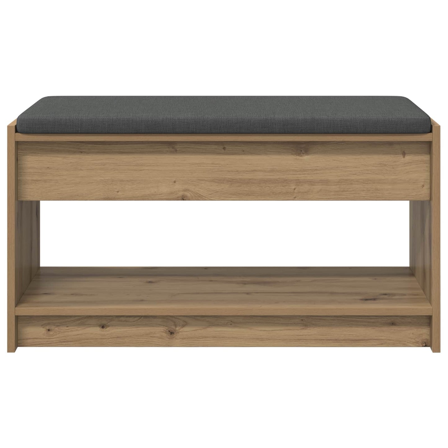 Halbank met kussen met plank Artisan Eik 83 x 38 x 45 cm