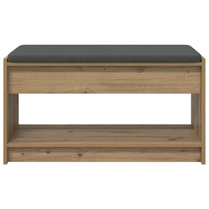 Halbank met kussen met plank Artisan Eik 83 x 38 x 45 cm