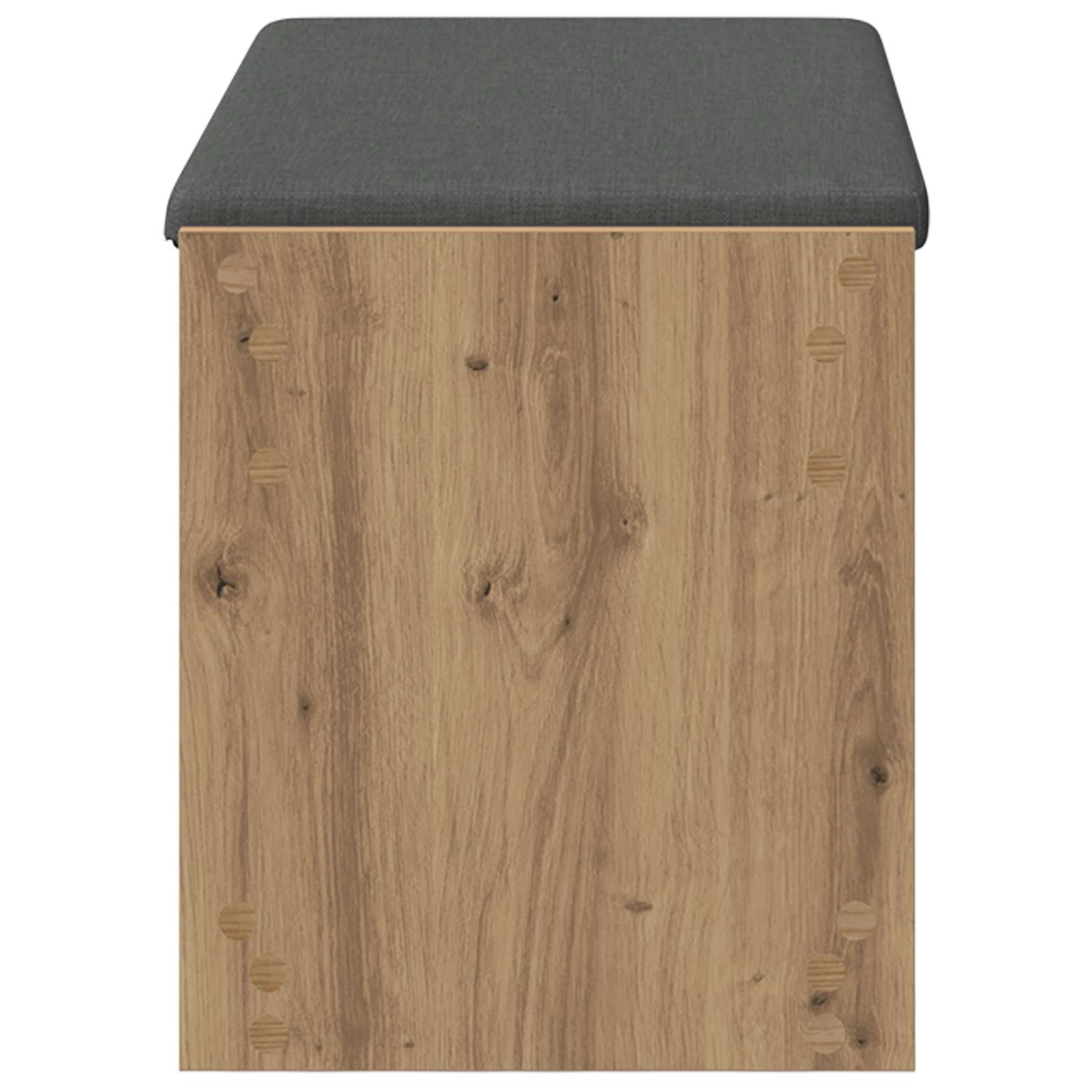 Halbank met kussen met plank Artisan Eik 83 x 38 x 45 cm