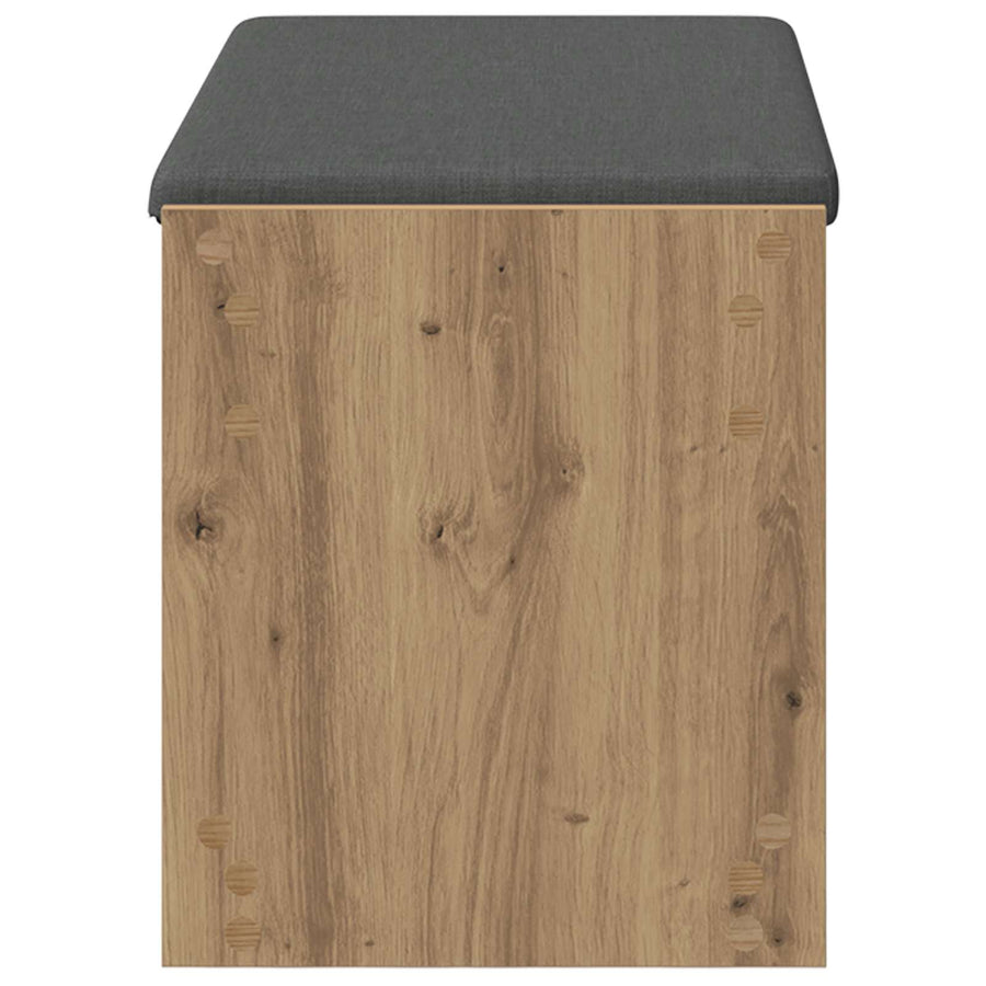 Halbank met kussen met plank Artisan Eik 83 x 38 x 45 cm