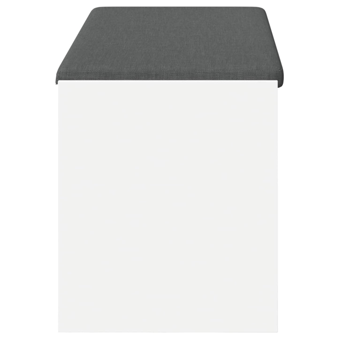Halbank met kussen met plank met opslag Wit 100 x 38 x 46 cm