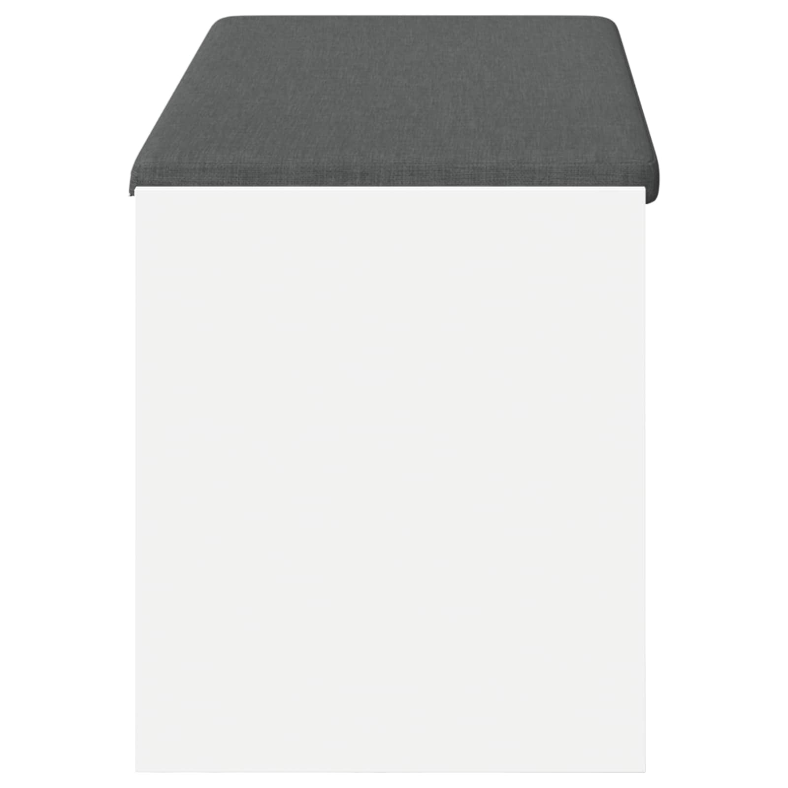Halbank met kussen met plank met opslag Wit 100 x 38 x 46 cm