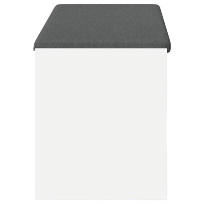 Halbank met kussen met plank met opslag Wit 100 x 38 x 46 cm