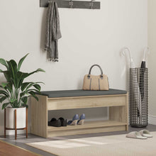 Halbank met kussen met plank Sonoma Eiken 100 x 38 x 46 cm