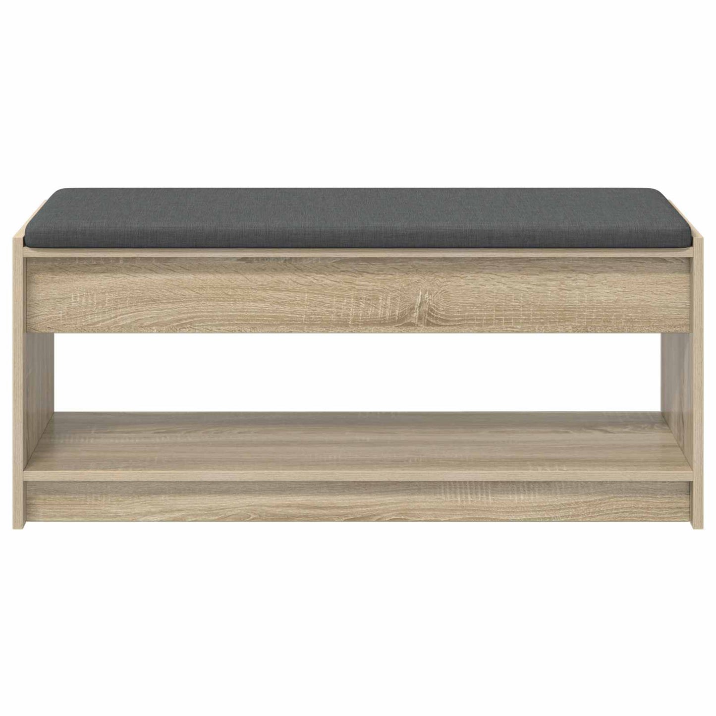 Halbank met kussen met plank Sonoma Eiken 100 x 38 x 46 cm
