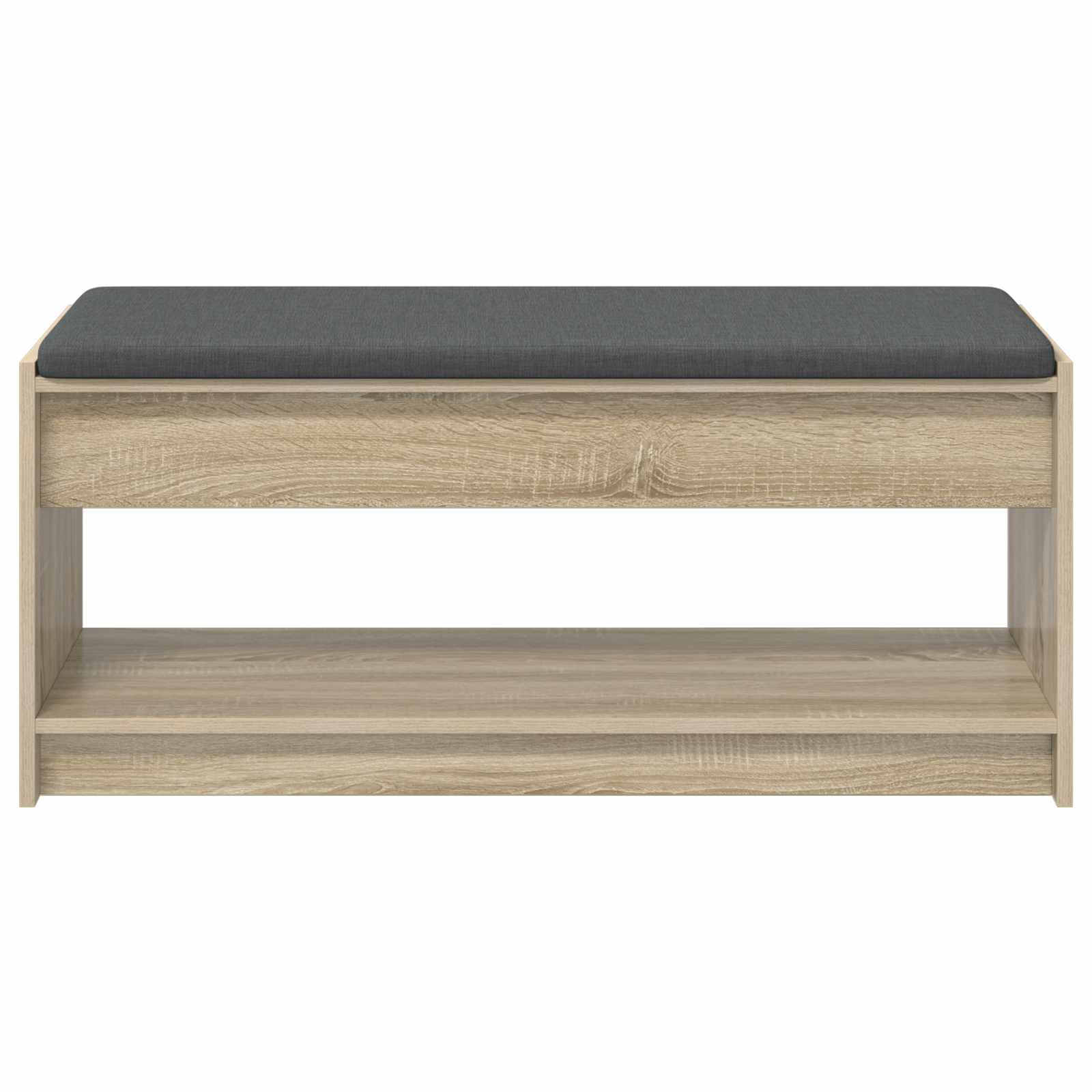 Halbank met kussen met plank Sonoma Eiken 100 x 38 x 46 cm