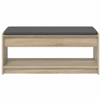 Halbank met kussen met plank Sonoma Eiken 100 x 38 x 46 cm