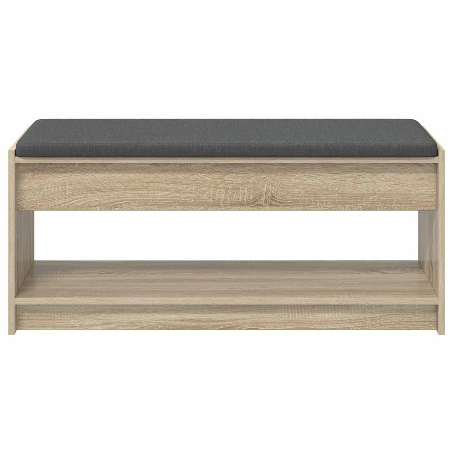 Halbank met kussen met plank Sonoma Eiken 100 x 38 x 46 cm