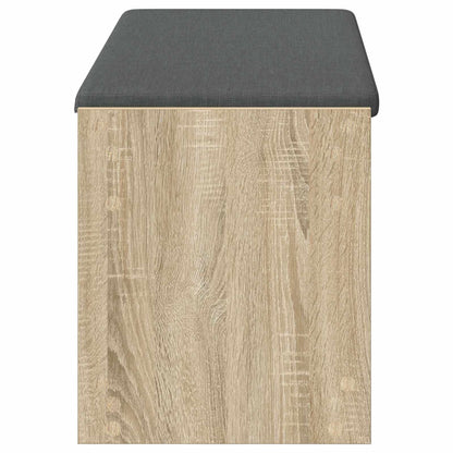 Halbank met kussen met plank Sonoma Eiken 100 x 38 x 46 cm