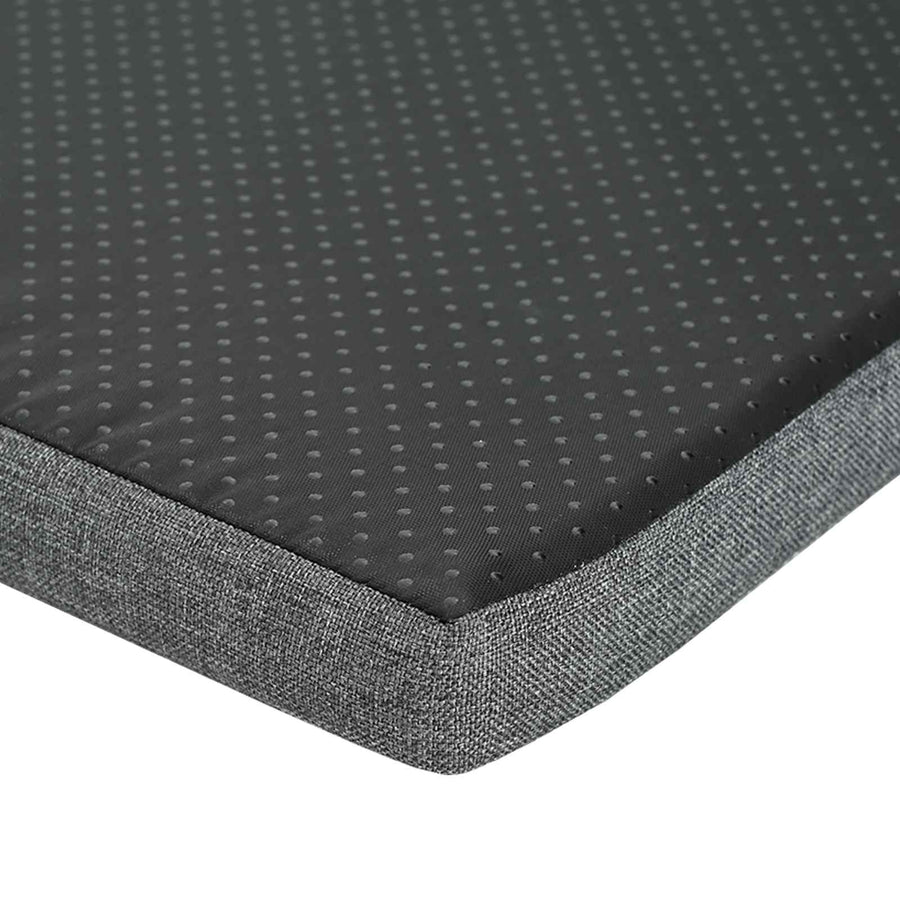 Halbank met kussen met plank Beton Grijs 100 x 38 x 46 cm