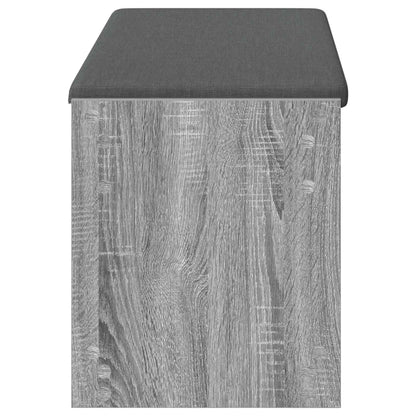 Halbank met kussen met plank Grijs Sonoma 100 x 38 x 46 cm
