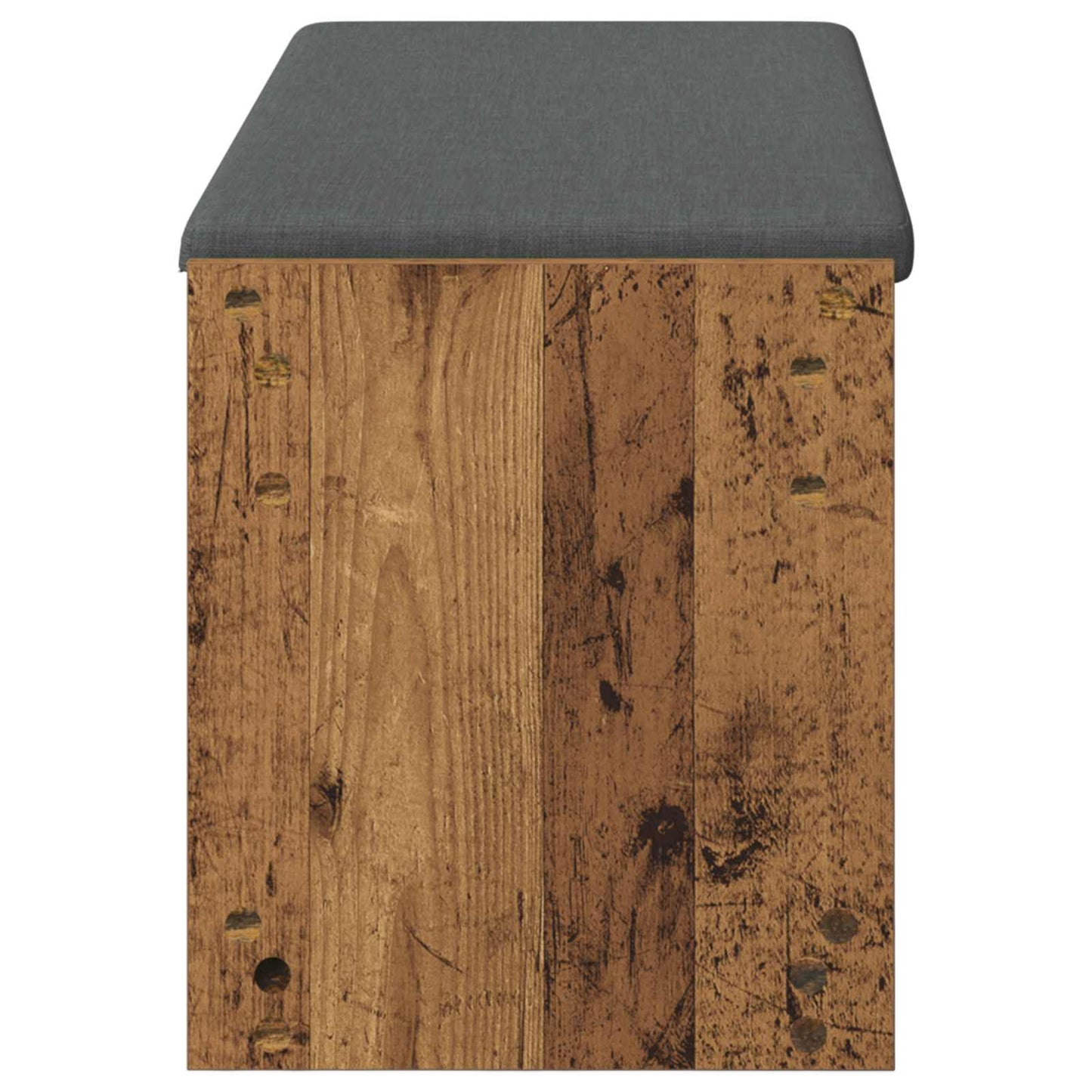 Halbank met kussen met plank Oudhout 103 x 38 x 45 cm