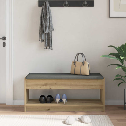 Halbank met kussen met plank Artisan Eiken 100 x 38 x 46 cm