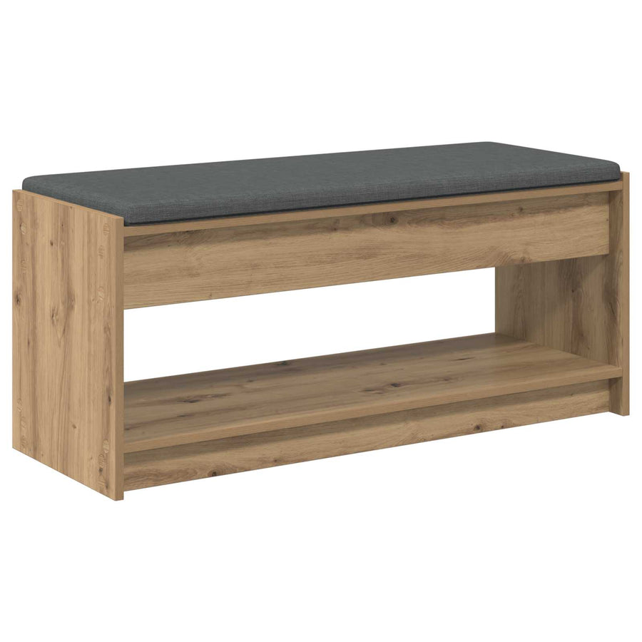 Halbank met kussen met plank Artisan Eiken 100 x 38 x 46 cm
