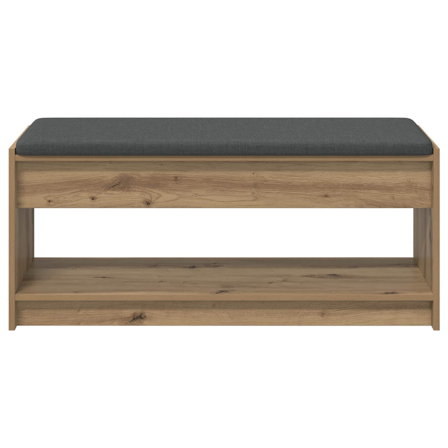 Halbank met kussen met plank Artisan Eiken 100 x 38 x 46 cm