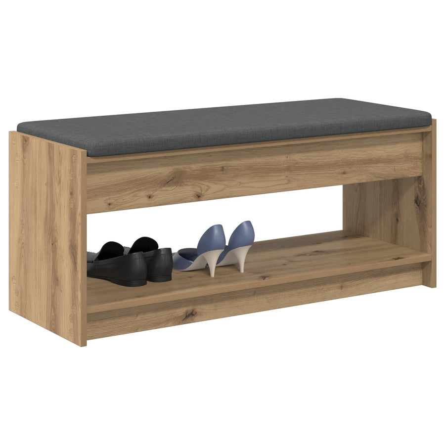 Halbank met kussen met plank Artisan Eiken 100 x 38 x 46 cm