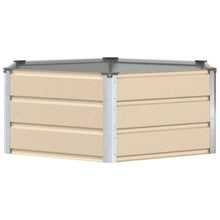 Plantenbak Ivoor 129 x 129 x 45 cm Staal