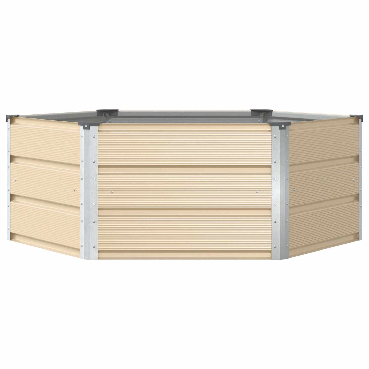 Plantenbak Ivoor 129 x 129 x 45 cm Staal