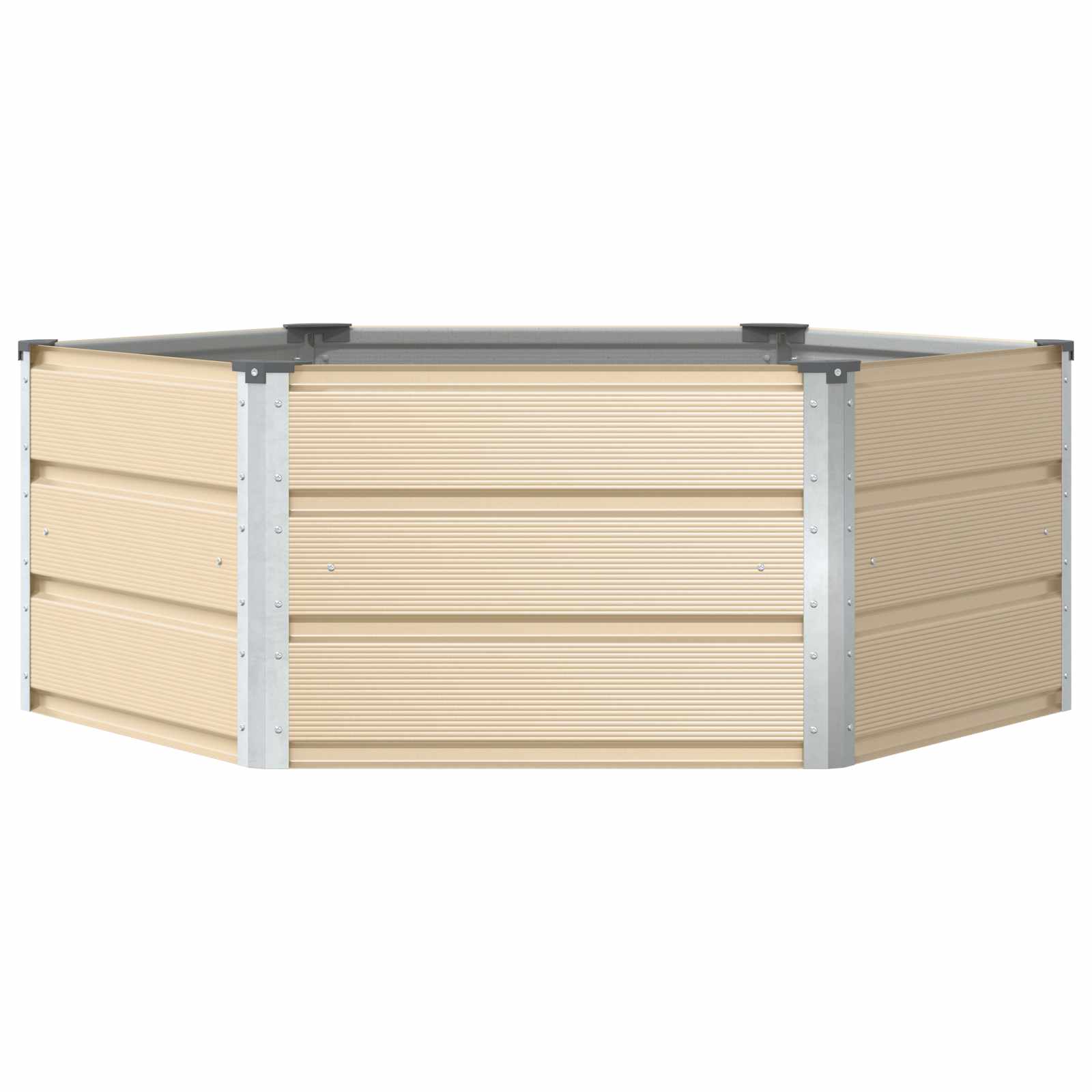 Plantenbak Ivoor 129 x 129 x 45 cm Staal